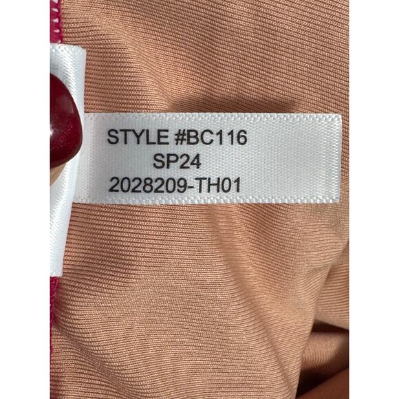 NWT J. Crew Ruched V-Neck One Piece Swimsuit Radiant Fuchsia Size 12 - Picture 10 of 11